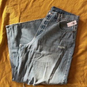 *Brand New* Extra High-Rise Baggy Wide Leg petite jeans